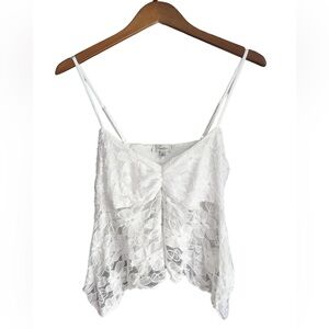 White Lace Tank Top